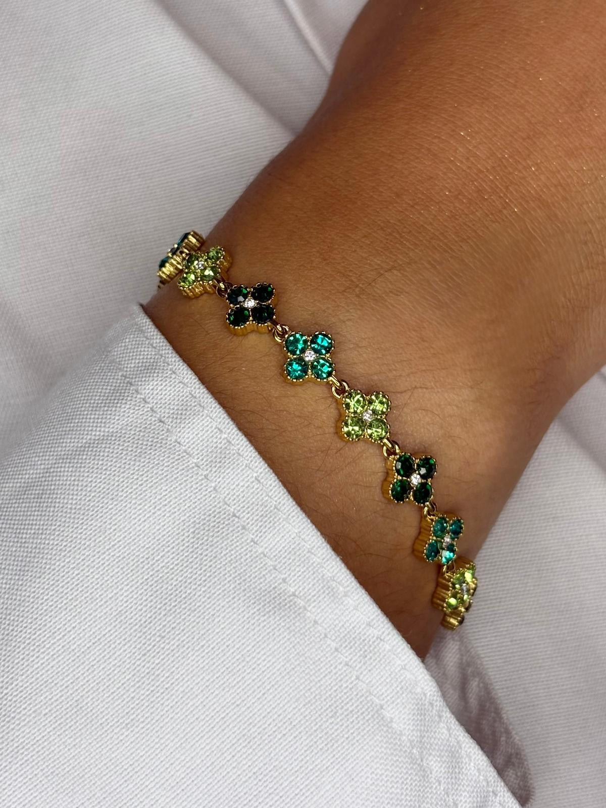 Bracelet Flora Émeraude