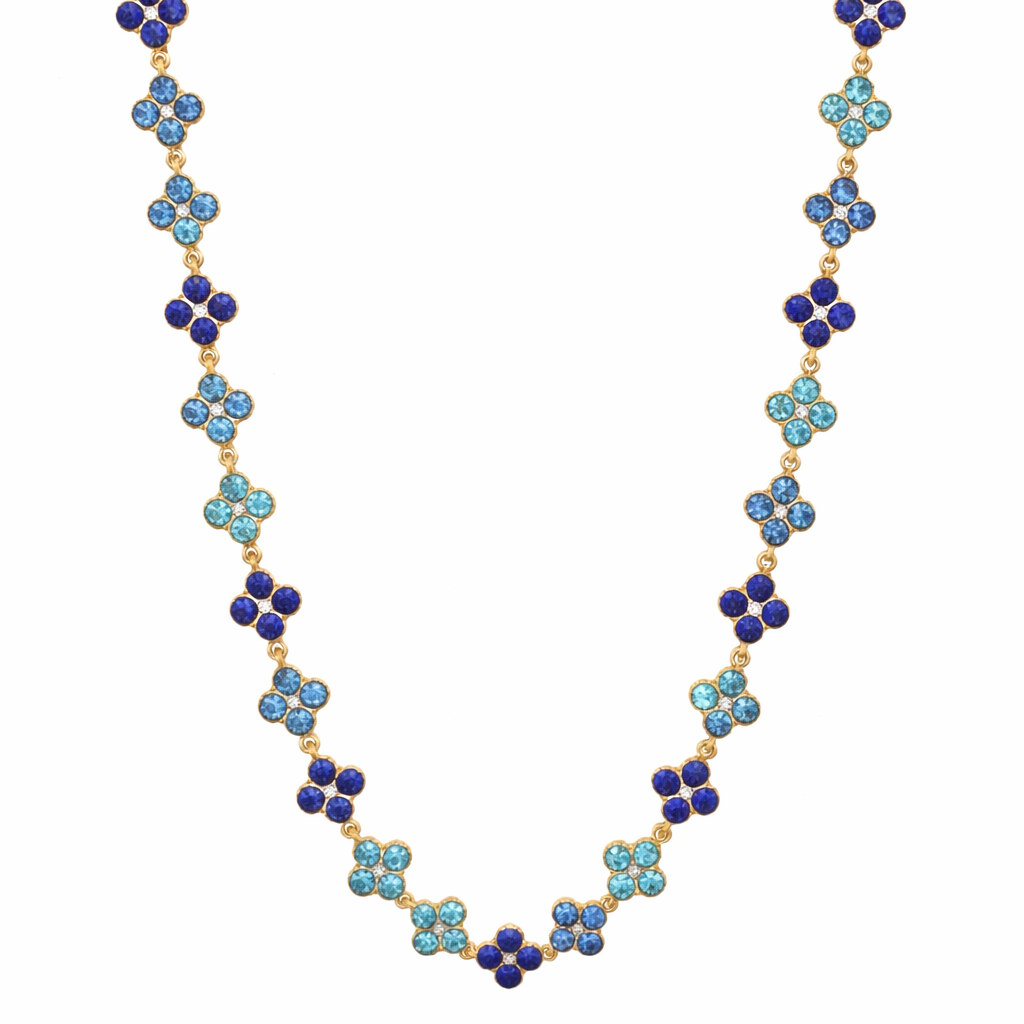 Collier Flora Blue