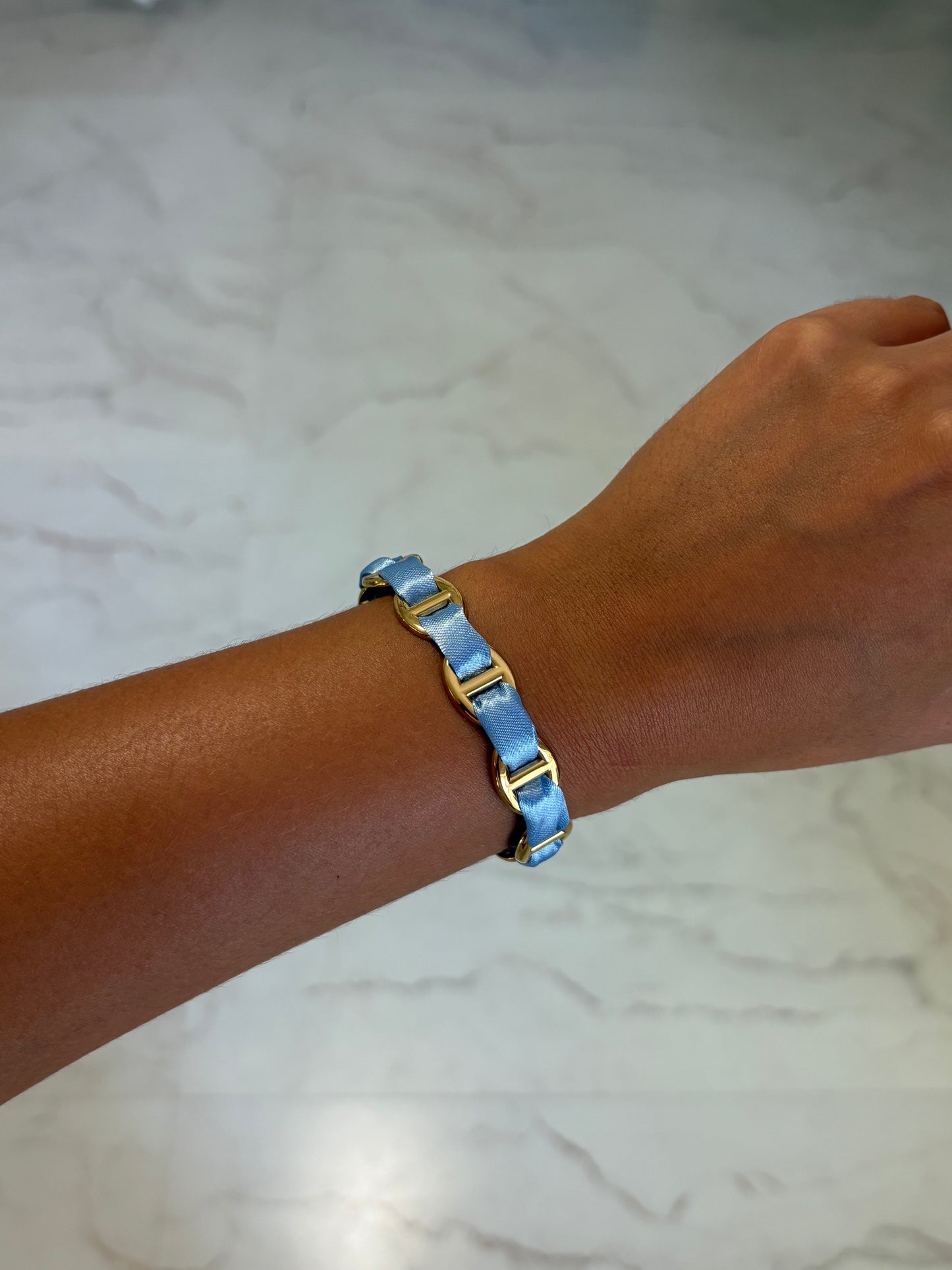 Jonc Satin Bleu