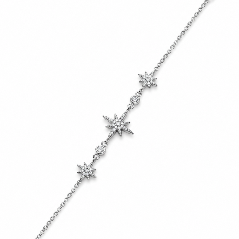 Bracelet Stars argenté