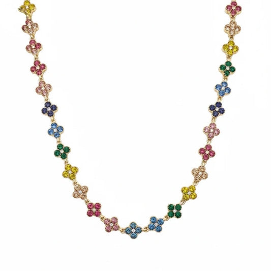Collier Flora Multicolore foncé