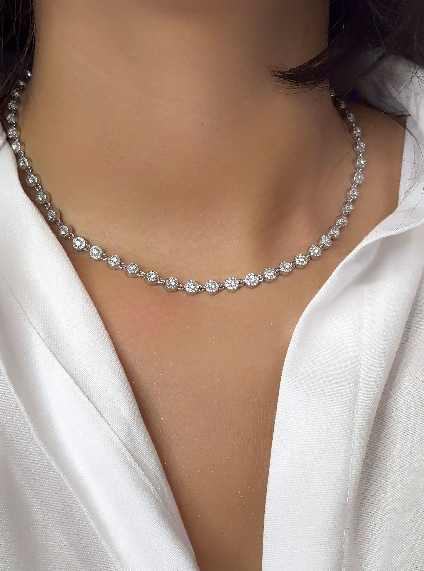 Collier Lune d'argent