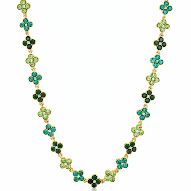Collier Flora Émeraude
