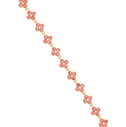 Bracelet Flora full pink