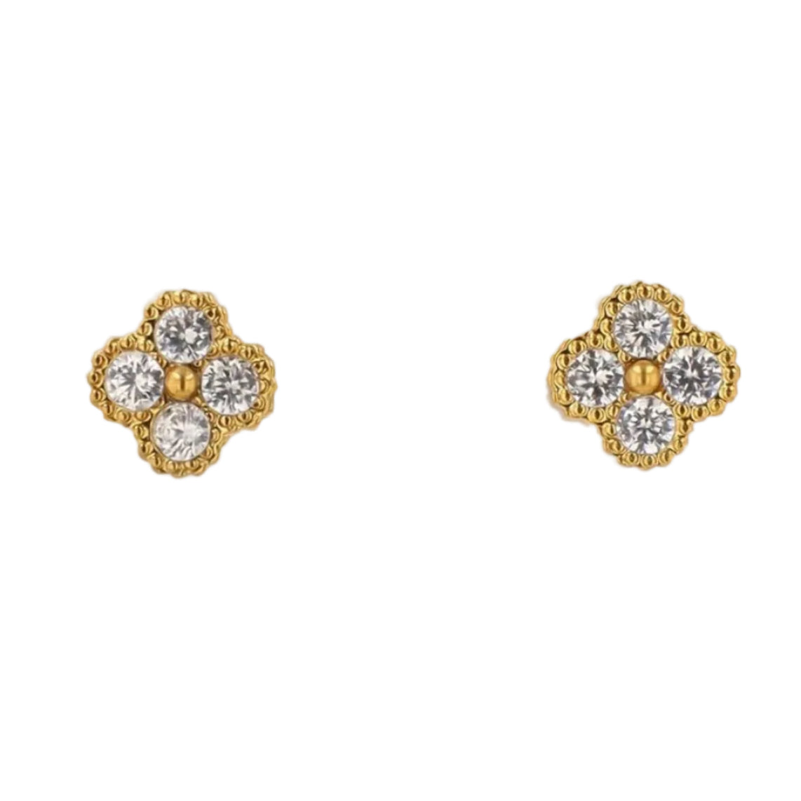 Boucles d’oreilles Flora doré