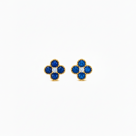 Boucles d’oreilles Flora Blue