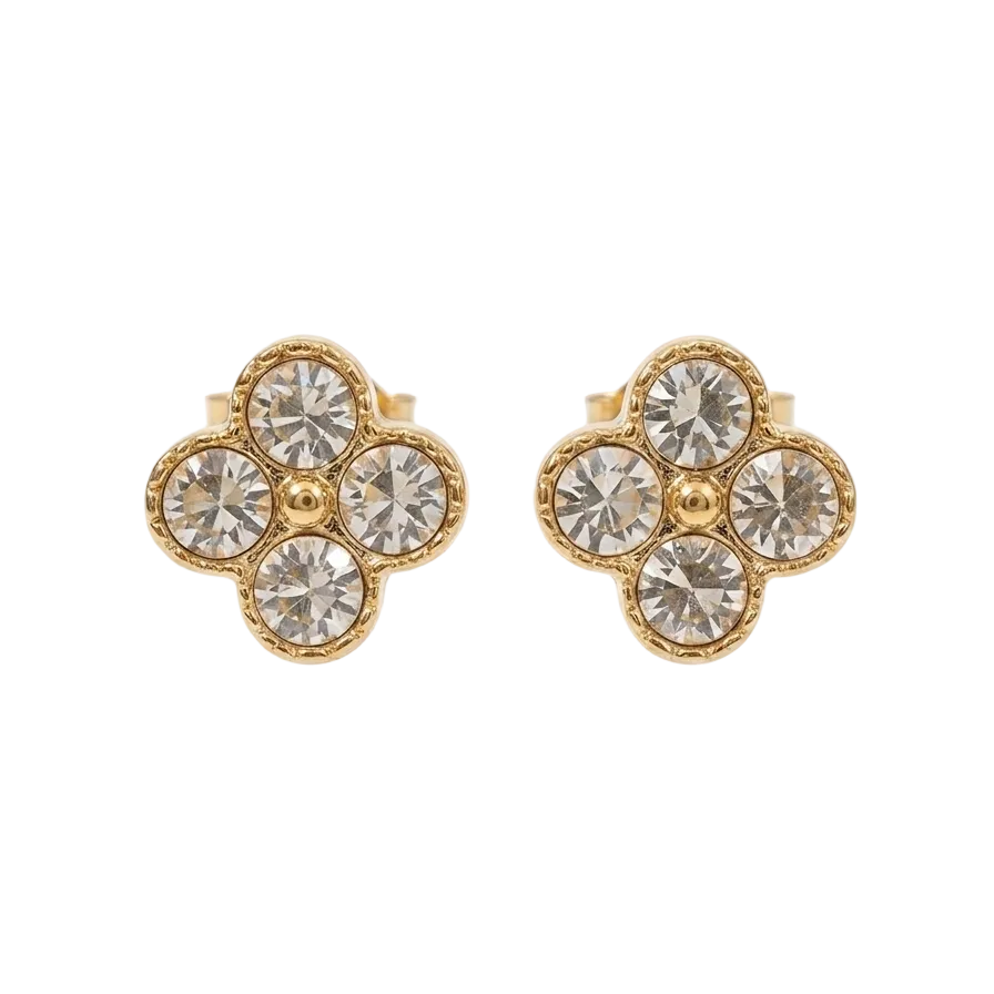 Boucles d’oreilles Flora doré