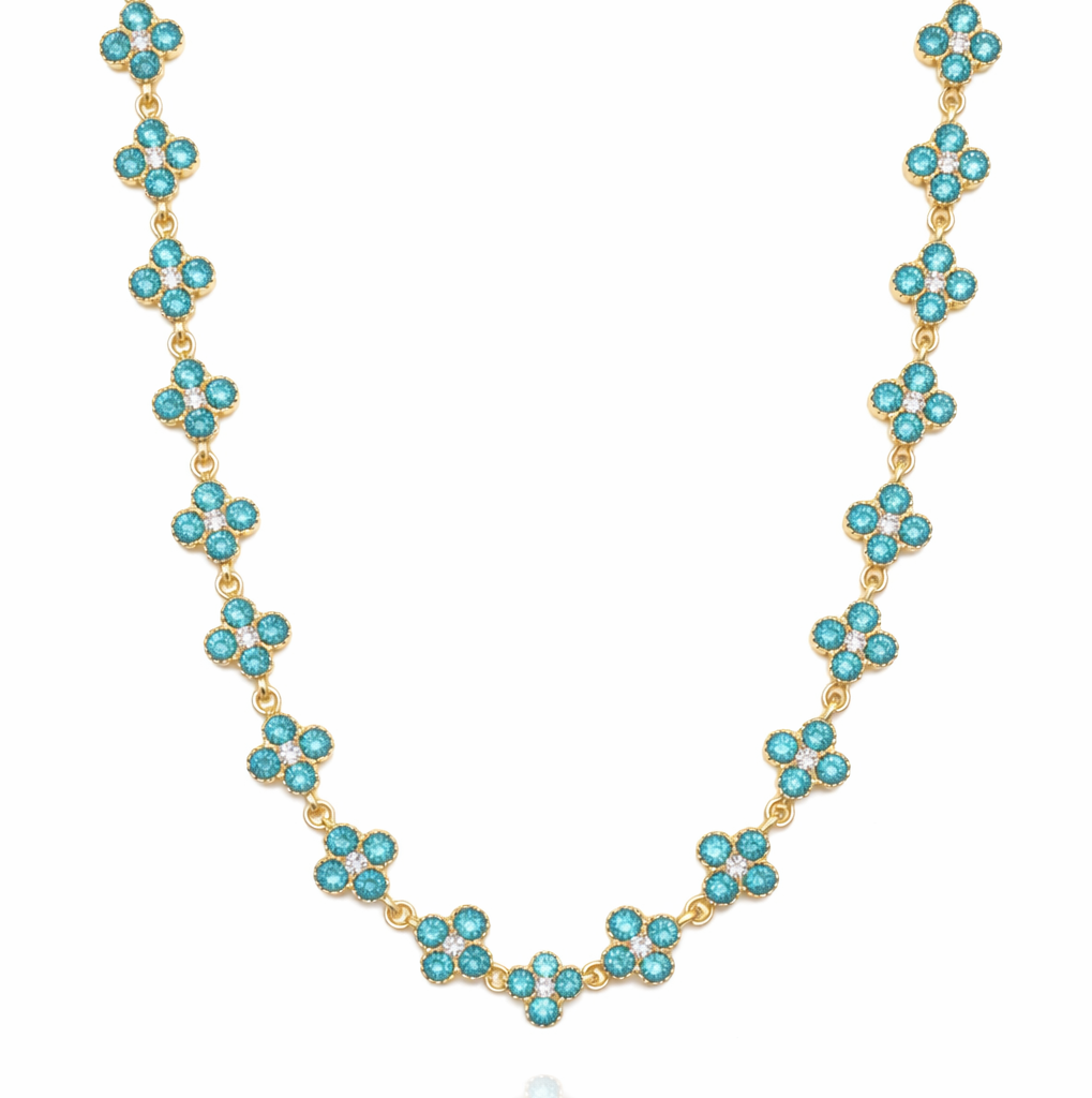 Collier Flora Azur