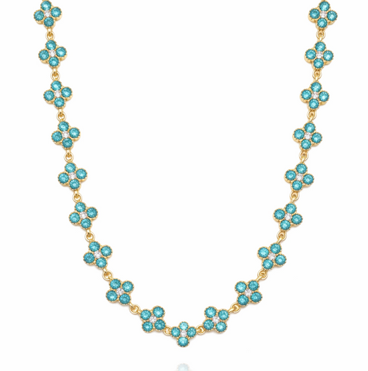 Collier Flora Azur