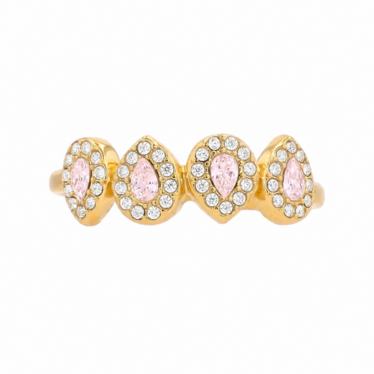 Bague Mira rose