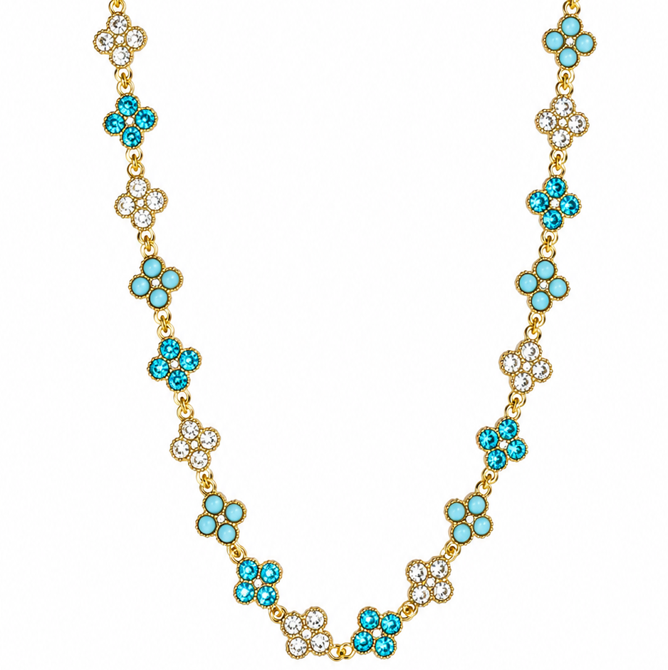 Collier Flora Azur