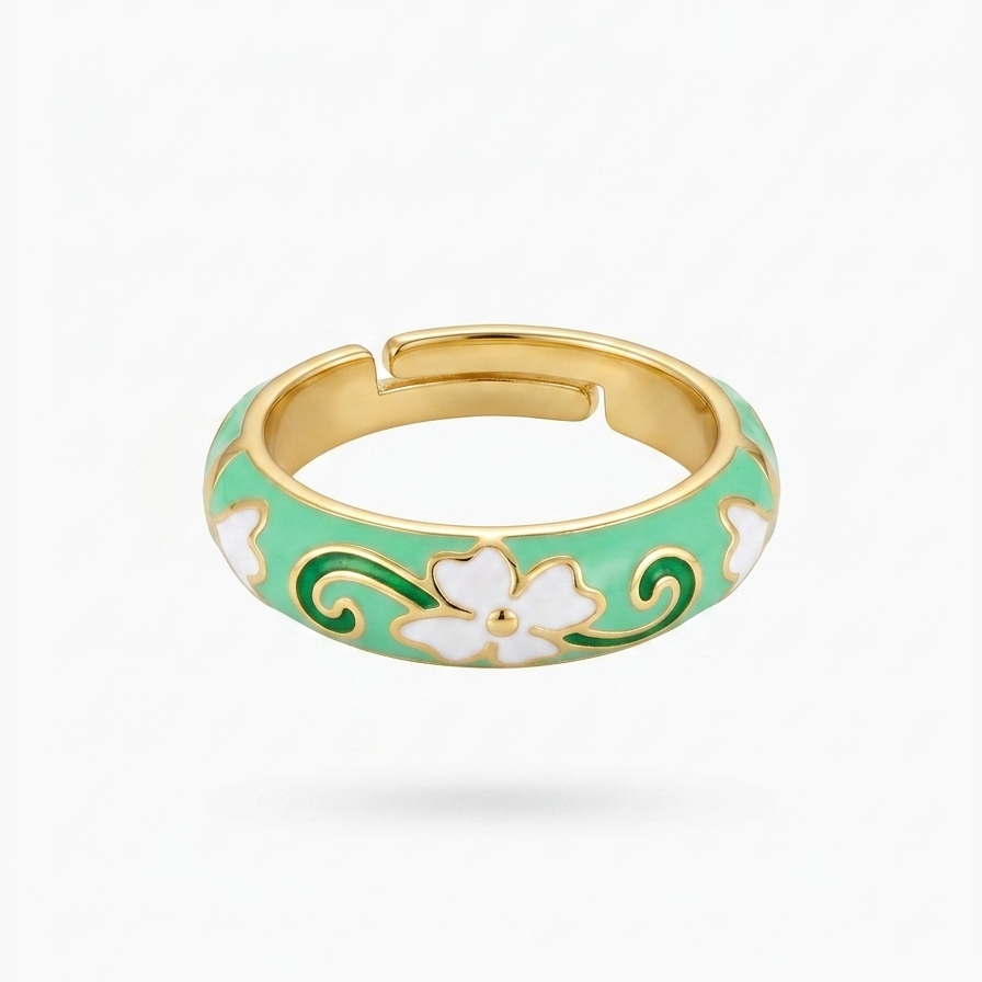 Bague Summer Verte