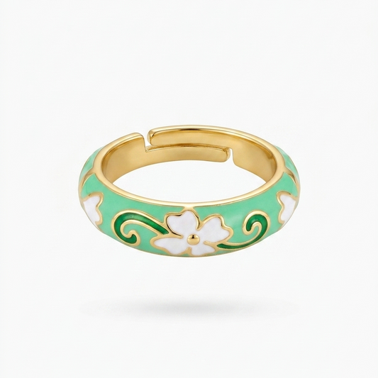 Bague Summer Verte